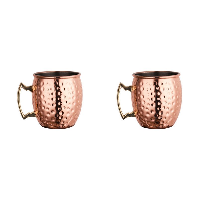 Copper Cocktail Mug - JHD 2X Tasse Moscow Mule en