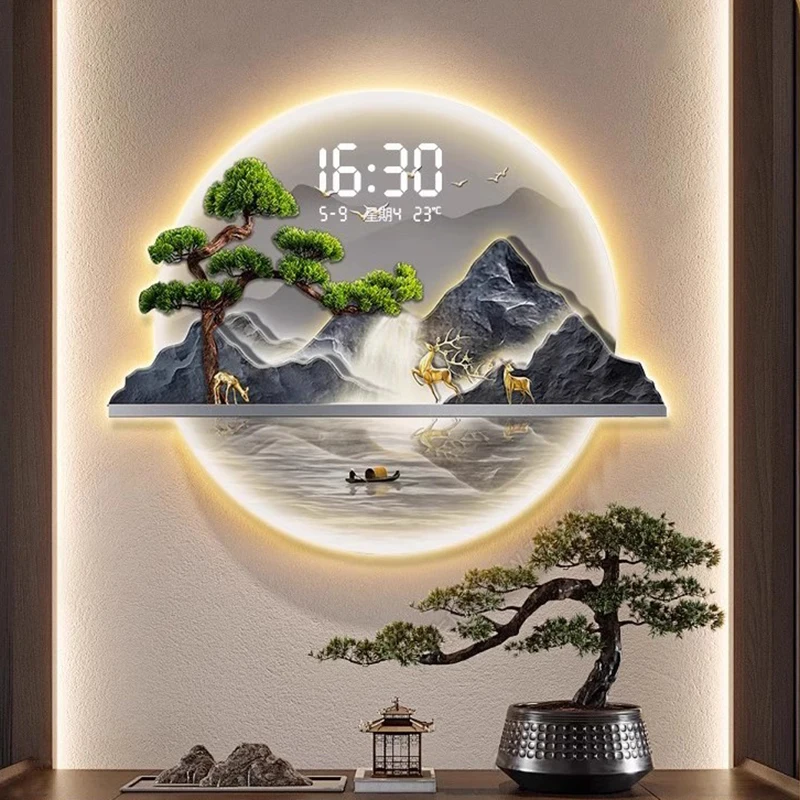 Luxury Lifestyle Aesthetic - Horloges murales de style chinois, design