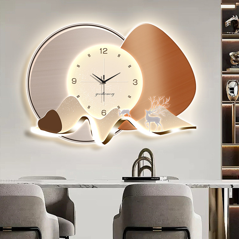 Luxury Lifestyle Aesthetic - Horloge murale vintage de style chinois,