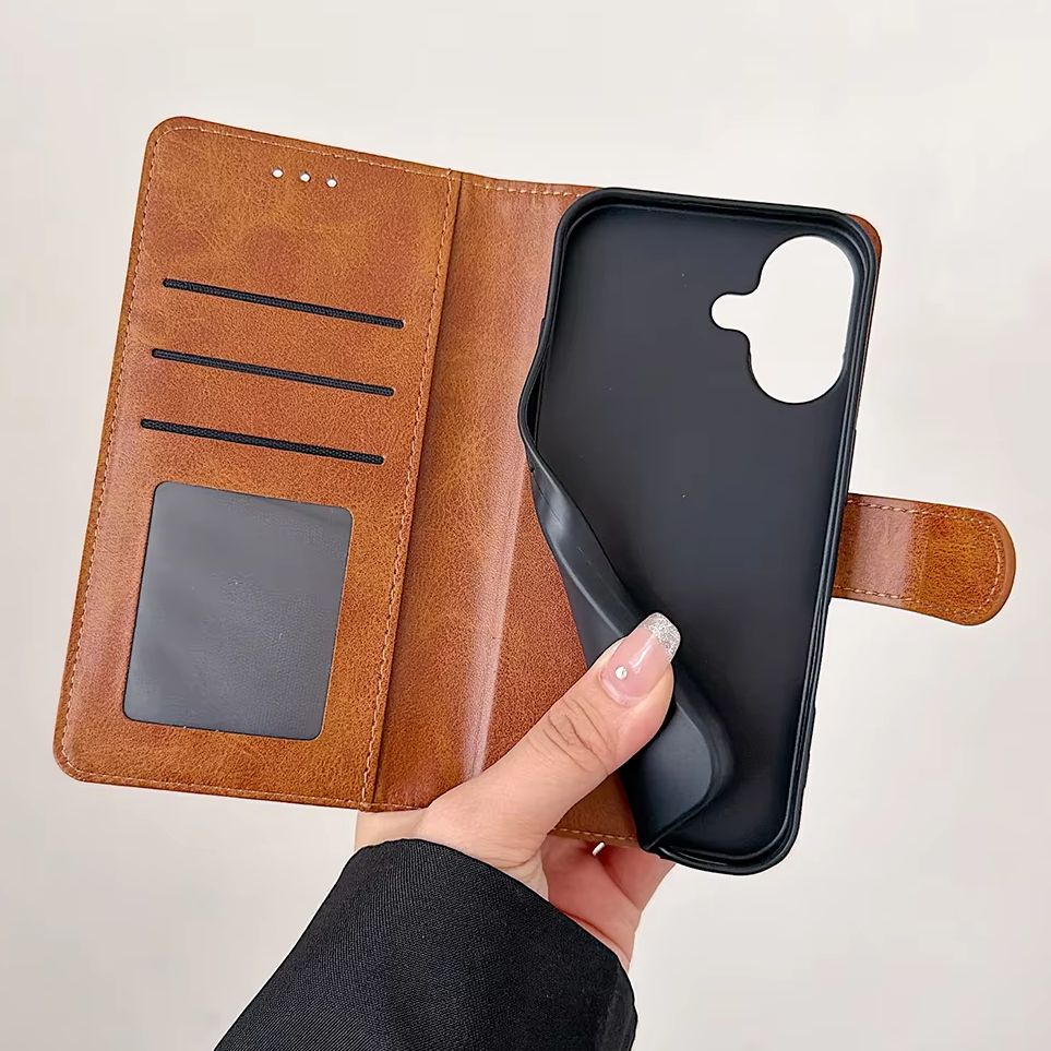 Leather Card Wallet - Étui portefeuille en cuir PU pour