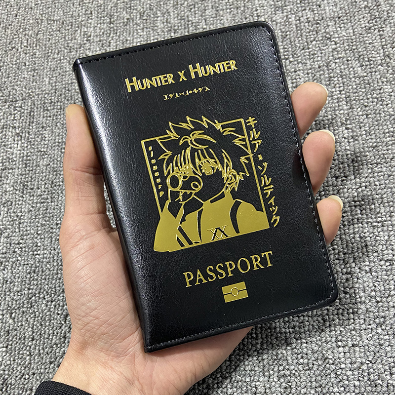 Leather Passport Cover - Couverture de passeport Anime Hunter X