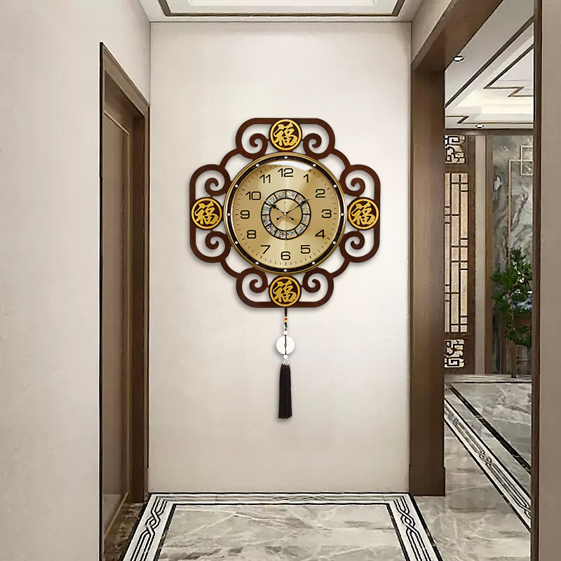 Luxury Lifestyle Aesthetic - Horloges murales esthétiques de style chinois,