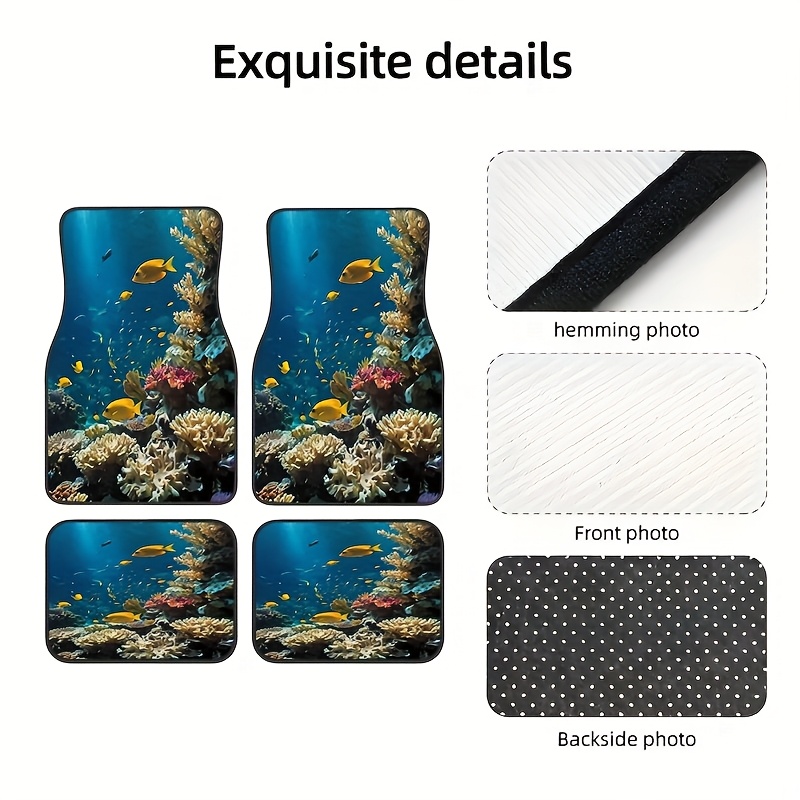 Luxury Lifestyle Cars - 4 tapis de voiture universels avec