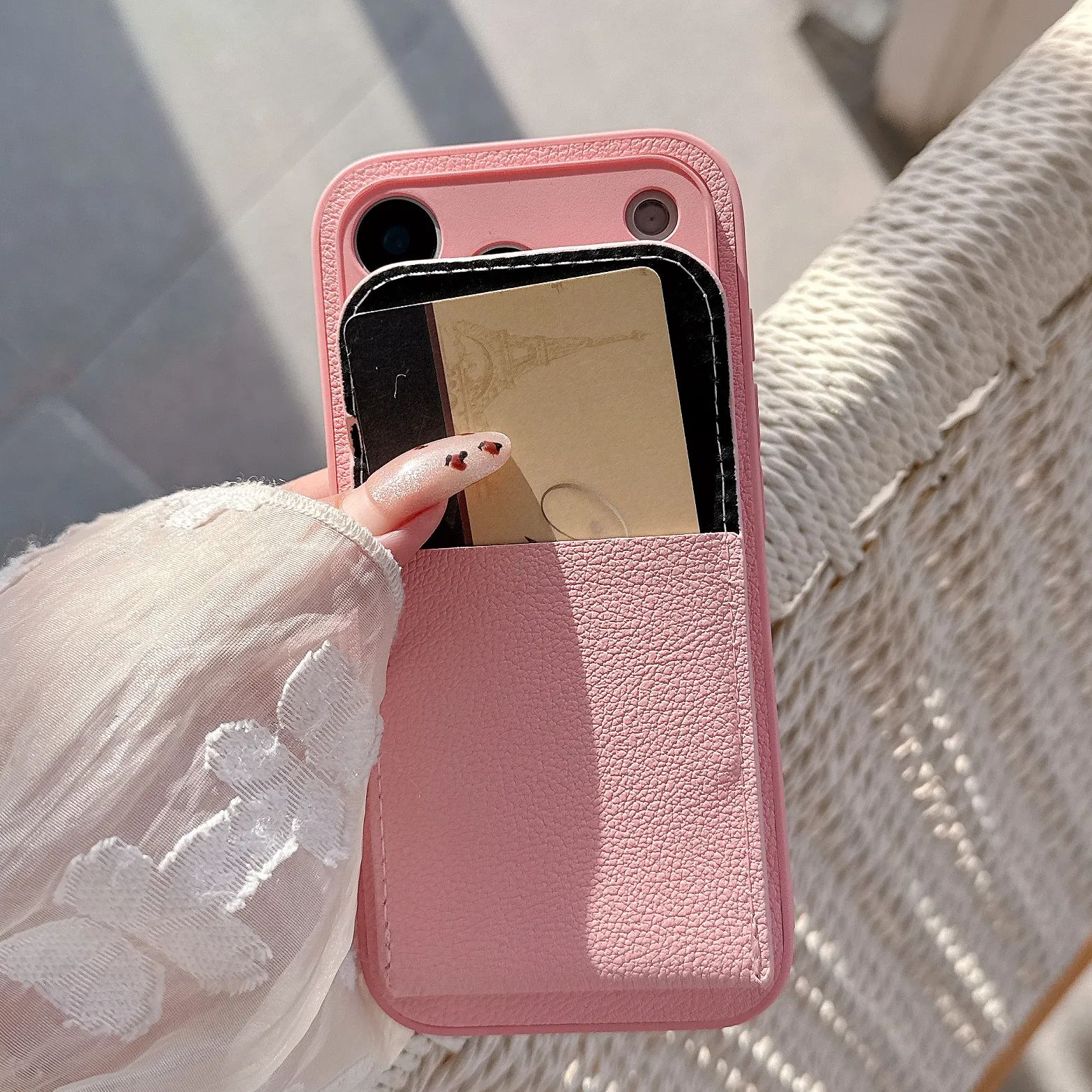 Étui portefeuille en cuir PU a - Leather Card Wallet avis et prix