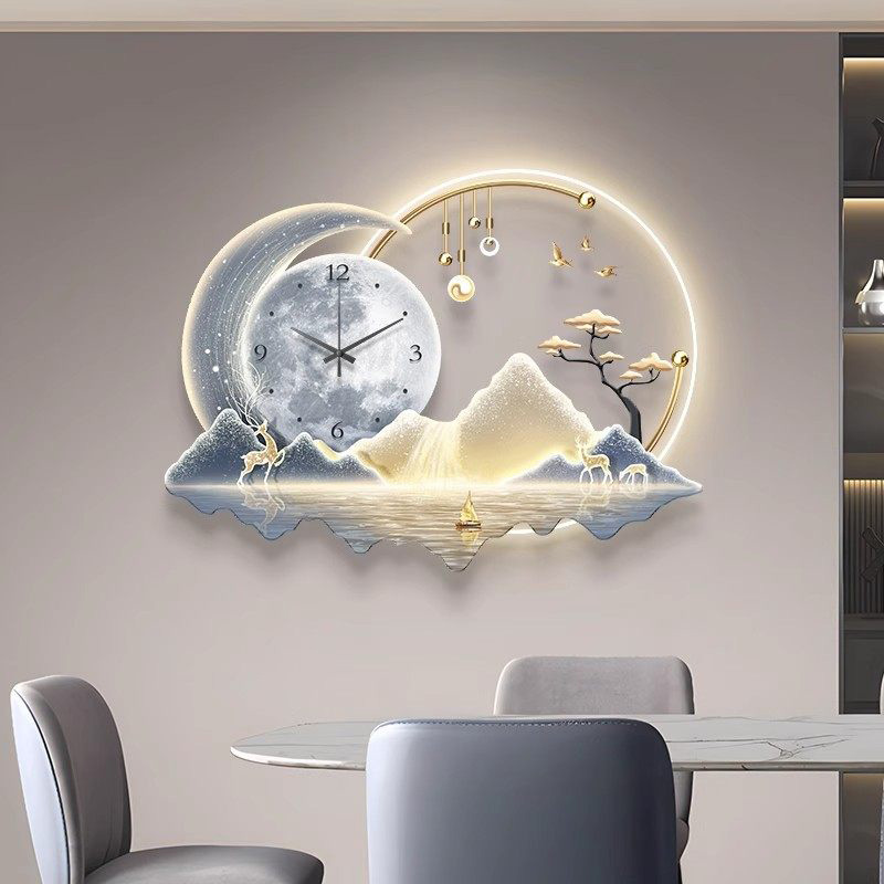 Horloge murale LED artistique, - Luxury Lifestyle Aesthetic avis et prix