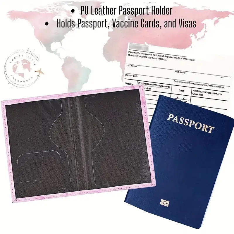 Porte-passeport en cuir PU ros - Leather Passport Cover avis et prix