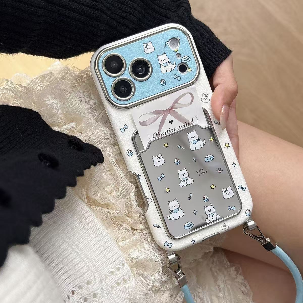 Étui de téléphone mignon avec  - Leather Card Wallet avis et prix